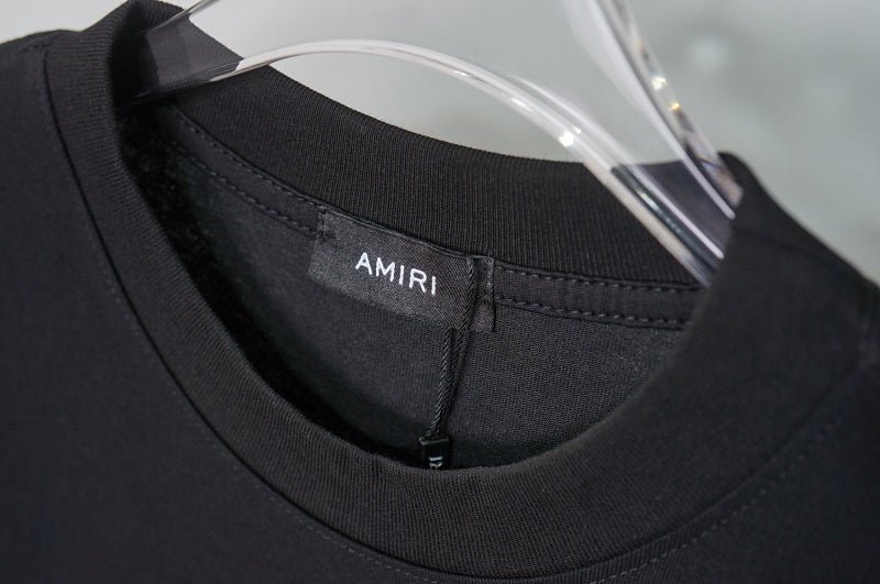 CASA-AMIRI 2025 New High Quality Cotton Flower Logo T-Shirt
