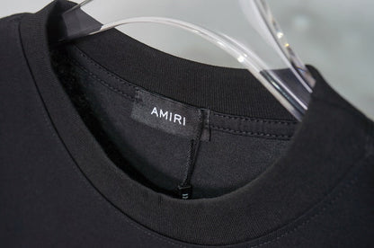 CASA-AMIRI 2025 New High Quality Cotton Flower Logo T-Shirt