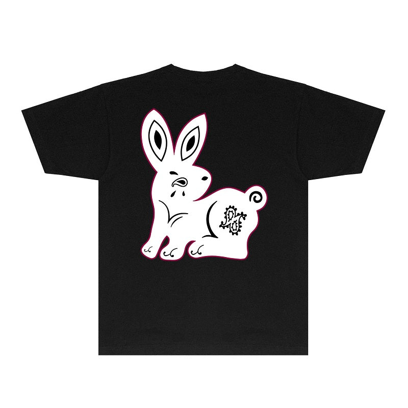 CASA-AMIRI 2025 New High Quality Cotton Flower Logo T-Shirt 079