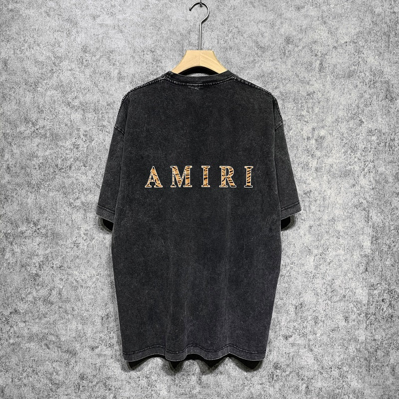 CASA-AMIRI 2025 New High Quality Cotton Flower Logo T-Shirt D043