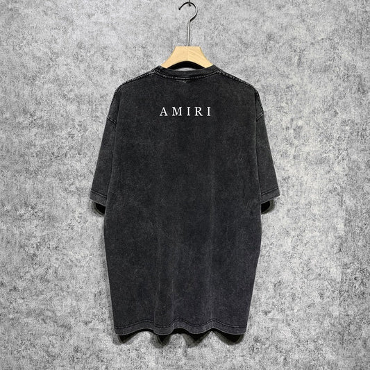 CASA-AMIRI 2025 New High Quality Cotton Flower Logo T-Shirt D084