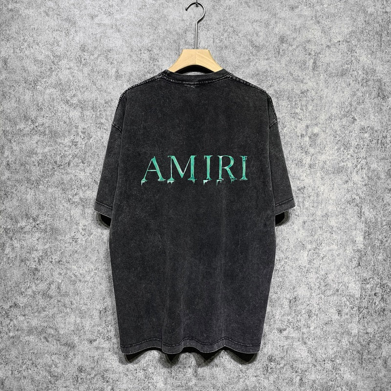 CASA-AMIRI 2025 New High Quality Cotton Flower Logo T-Shirt D045