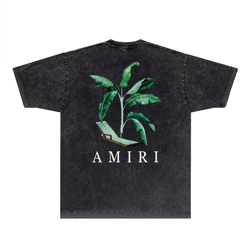 CASA-AMIRI 2025 New High Quality Cotton Flower Logo T-Shirt D059