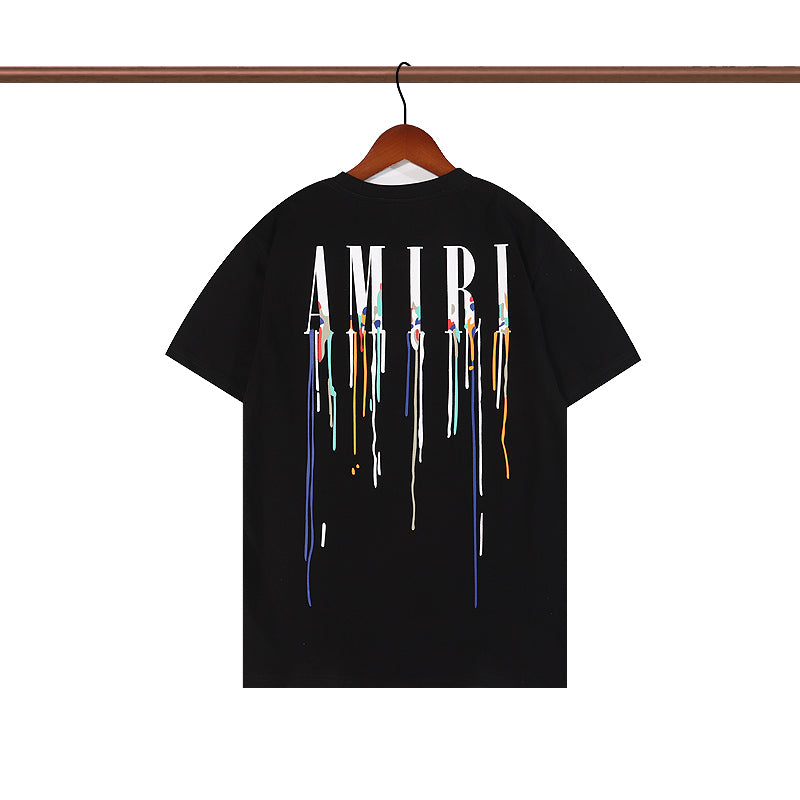 CASA-AMIRI 2025 New High Quality Cotton Flower Logo T-Shirt
