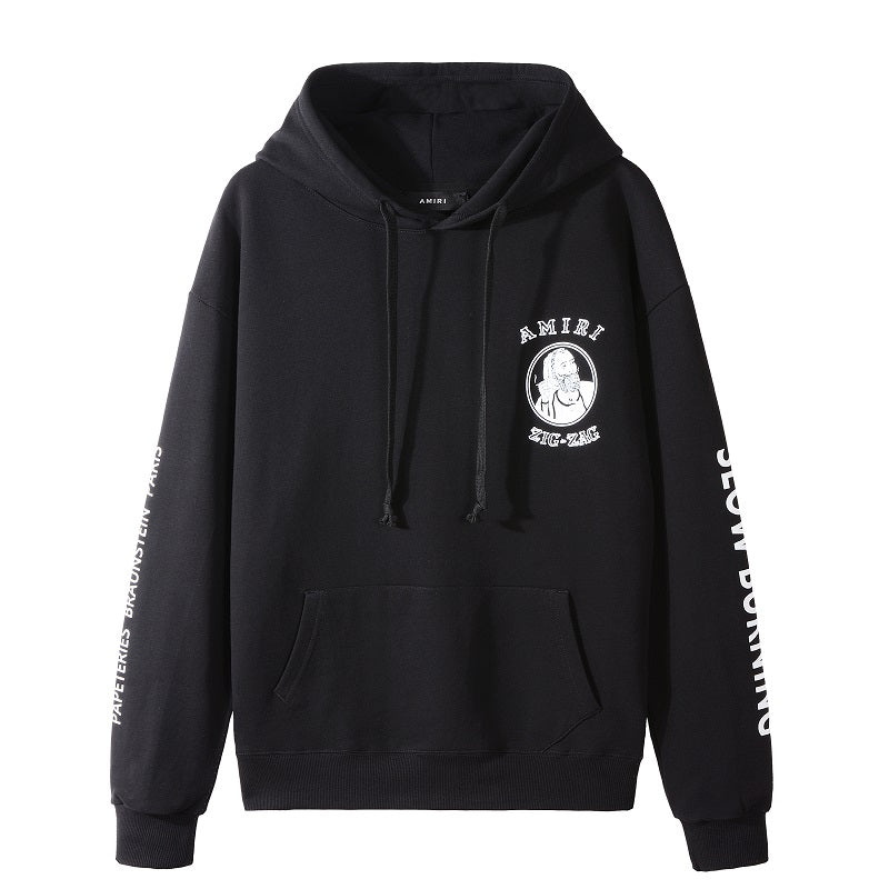 CASA-AMIRI 2025 new high quality cotton classic old man hoodie 3339