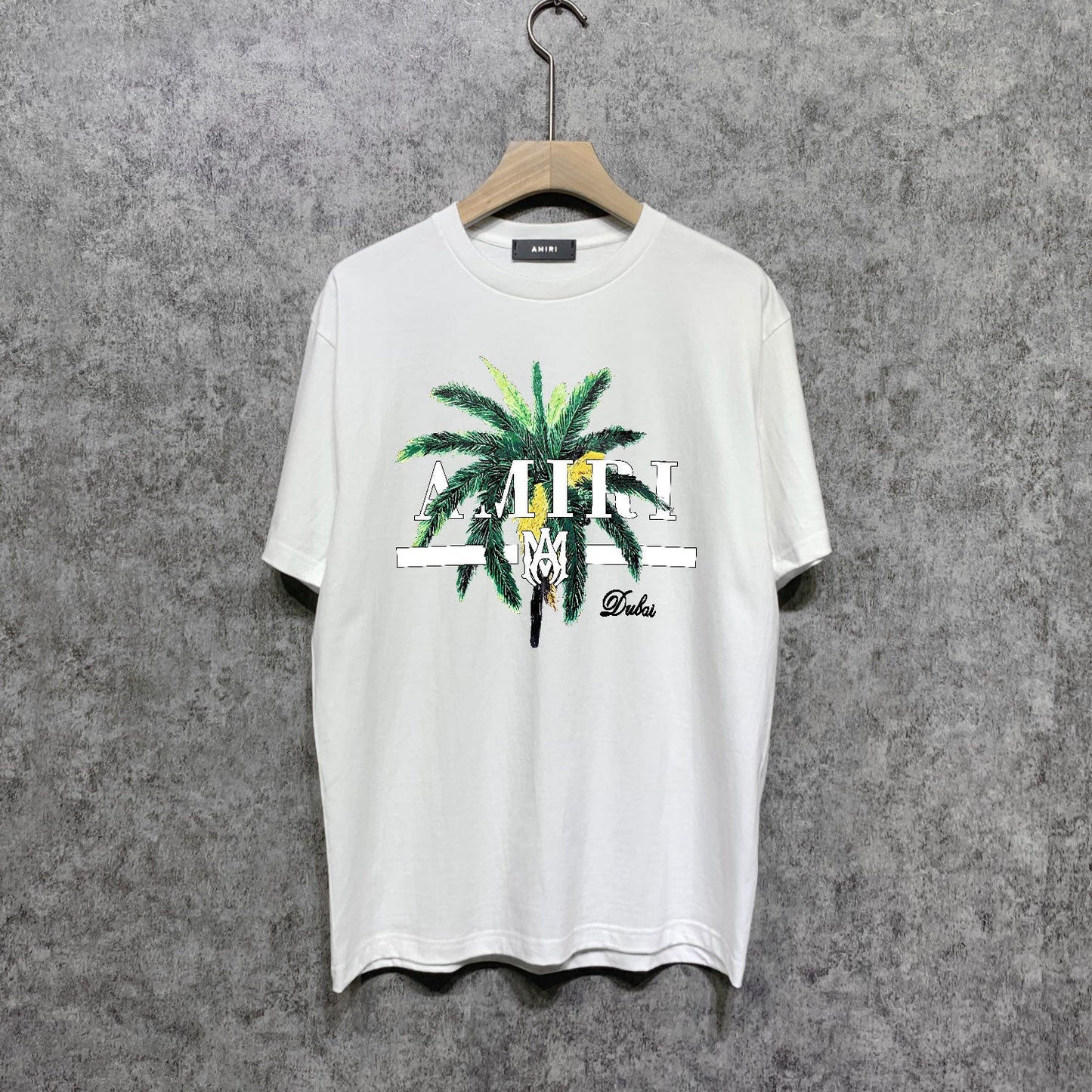 CASA-AMIRI 2025 New High Quality Cotton Flower Logo T-Shirt