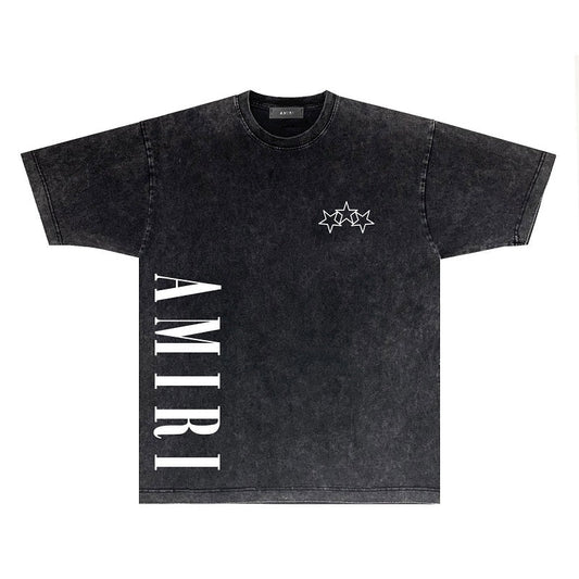 CASA-AMIRI 2025 New High Quality Cotton Flower Logo T-Shirt D012