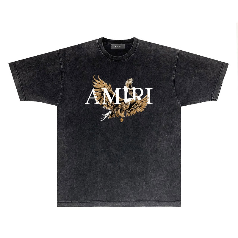 CASA-AMIRI 2025 New High Quality Cotton Flower Logo T-Shirt D035