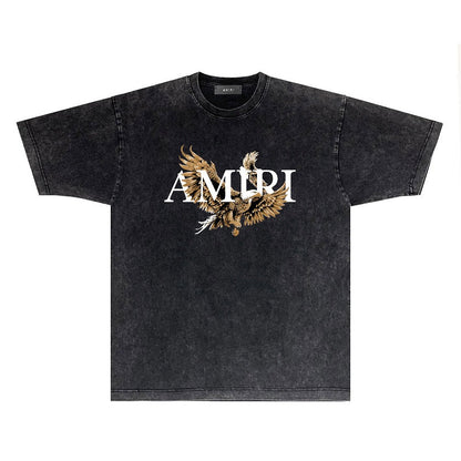 CASA-AMIRI 2025 New High Quality Cotton Flower Logo T-Shirt D035