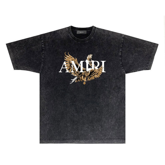 CASA-AMIRI 2025 New High Quality Cotton Flower Logo T-Shirt D035