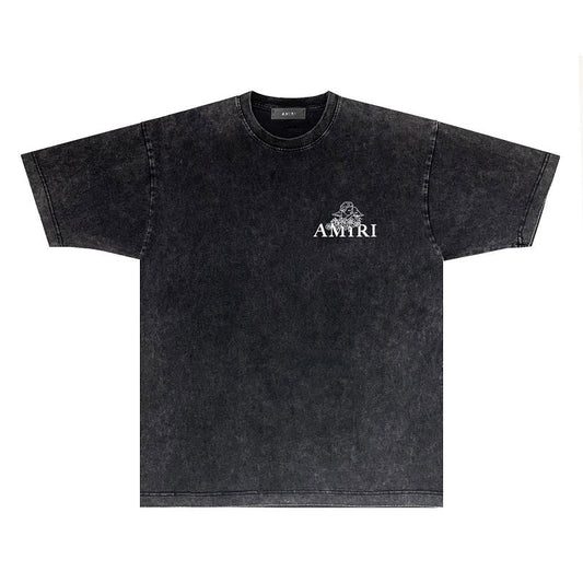 CASA-AMIRI 2025 New High Quality Cotton Flower Logo T-Shirt D026