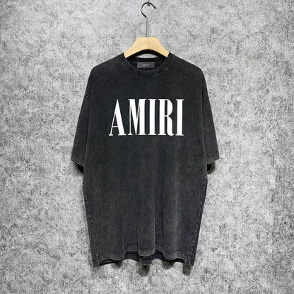 CASA-AMIRI 2025 New High Quality Cotton Flower Logo T-Shirt D078