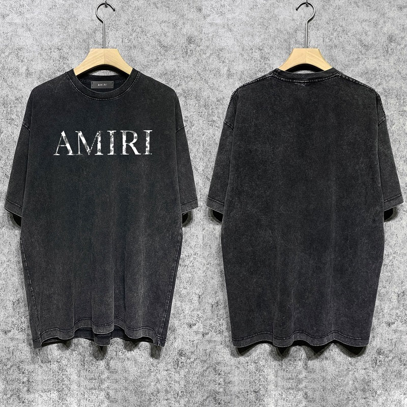 CASA-AMIRI 2025 New High Quality Cotton Flower Logo T-Shirt D013