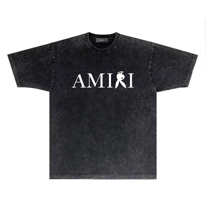 CASA-AMIRI 2025 New High Quality Cotton Flower Logo T-Shirt D028