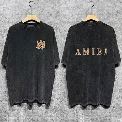CASA-AMIRI 2025 New High Quality Cotton Flower Logo T-Shirt D043