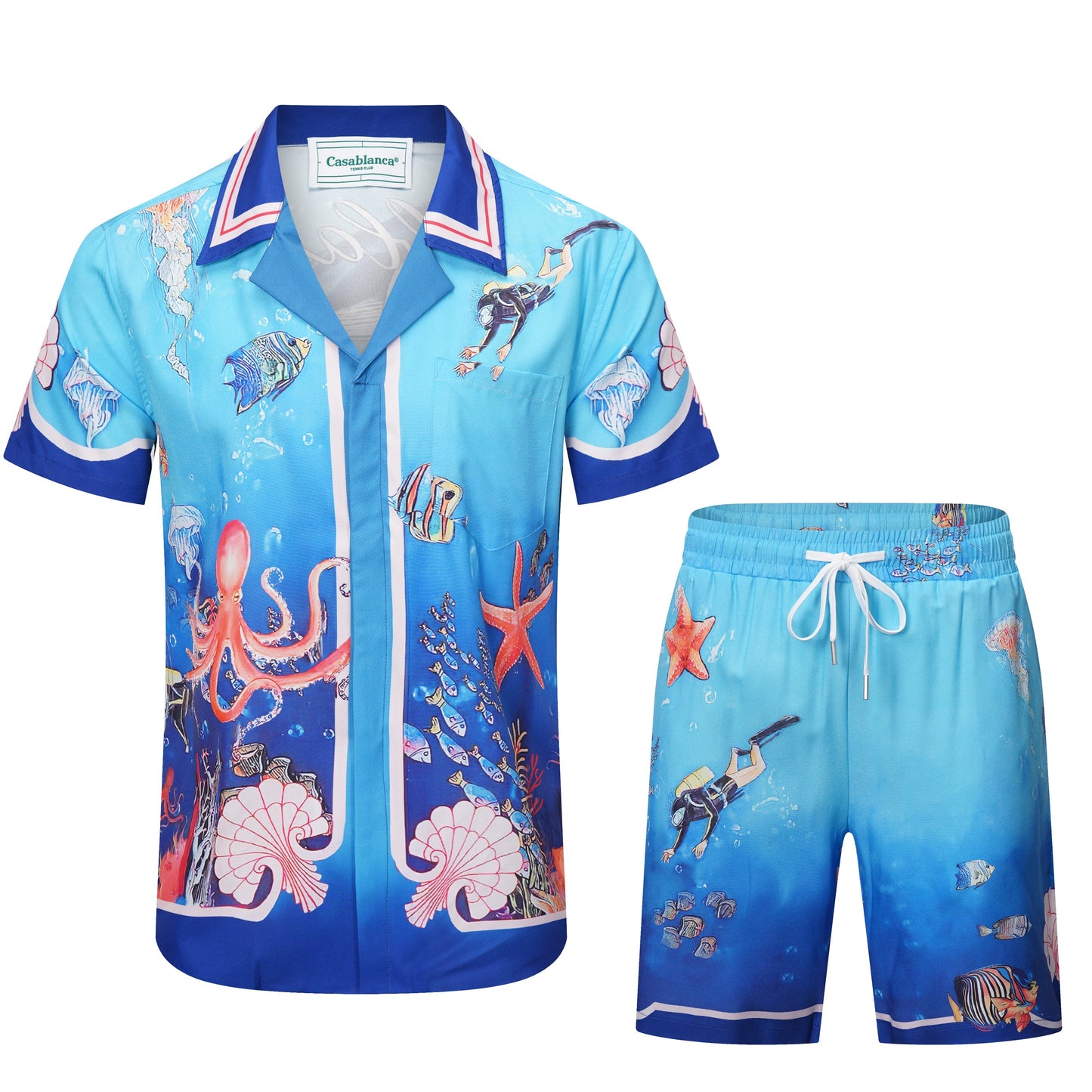 CASABLANCA 2025 New Shirt Shorts Set