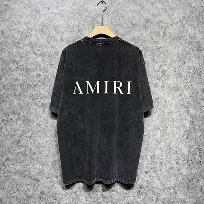CASA-AMIRI 2025 New High Quality Cotton Flower Logo T-Shirt D003
