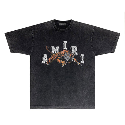CASA-AMIRI 2025 New High Quality Cotton Flower Logo T-Shirt