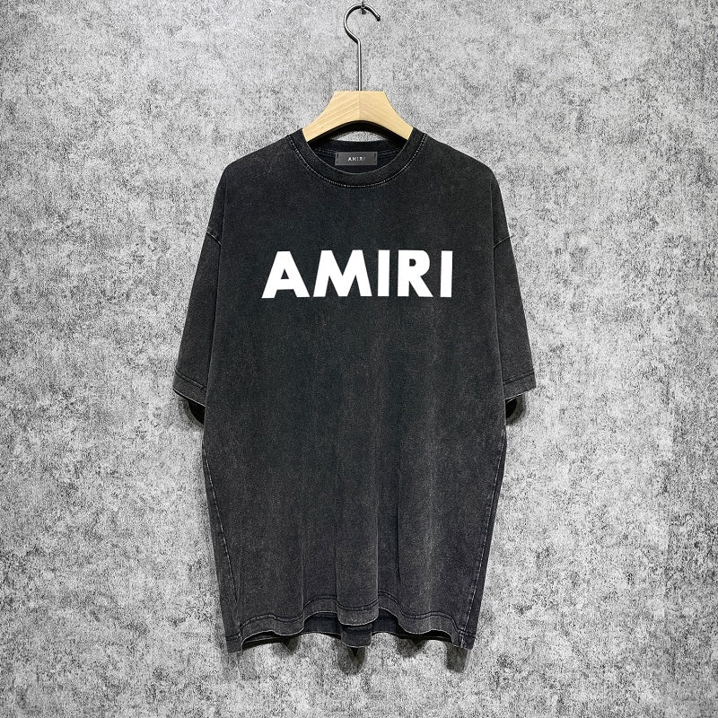 CASA-AMIRI 2025 New High Quality Cotton Flower Logo T-Shirt D049