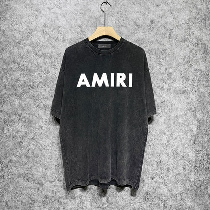 CASA-AMIRI 2025 New High Quality Cotton Flower Logo T-Shirt D049