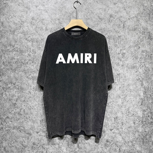 CASA-AMIRI 2025 New High Quality Cotton Flower Logo T-Shirt D049