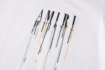 CASA-AMIRI 2025 New High Quality Cotton Flower Logo T-Shirt 2235