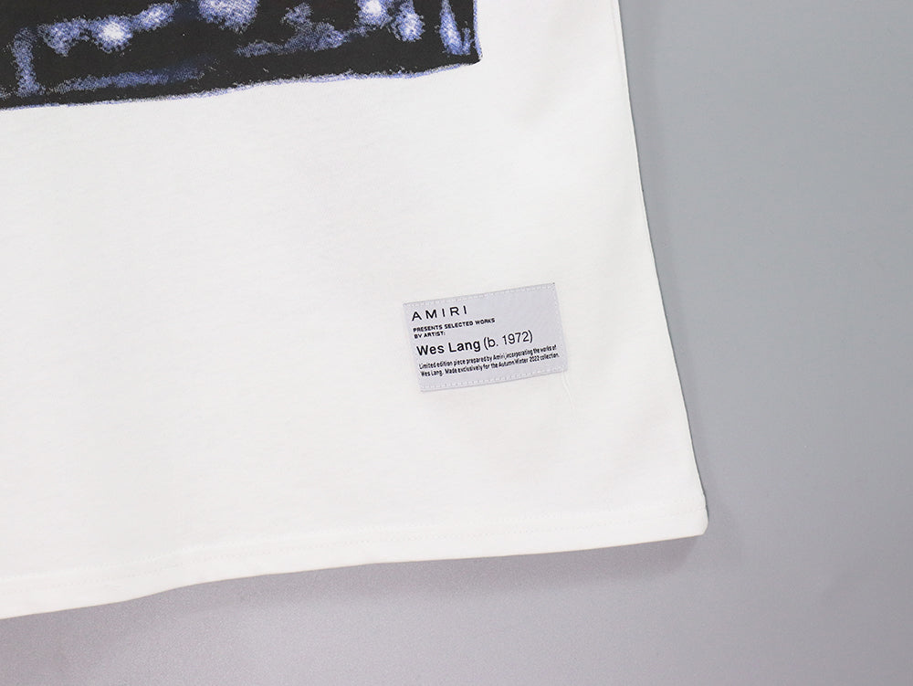 CASA-AMIRI 2025 New High Quality Cotton Flower Logo T-Shirt