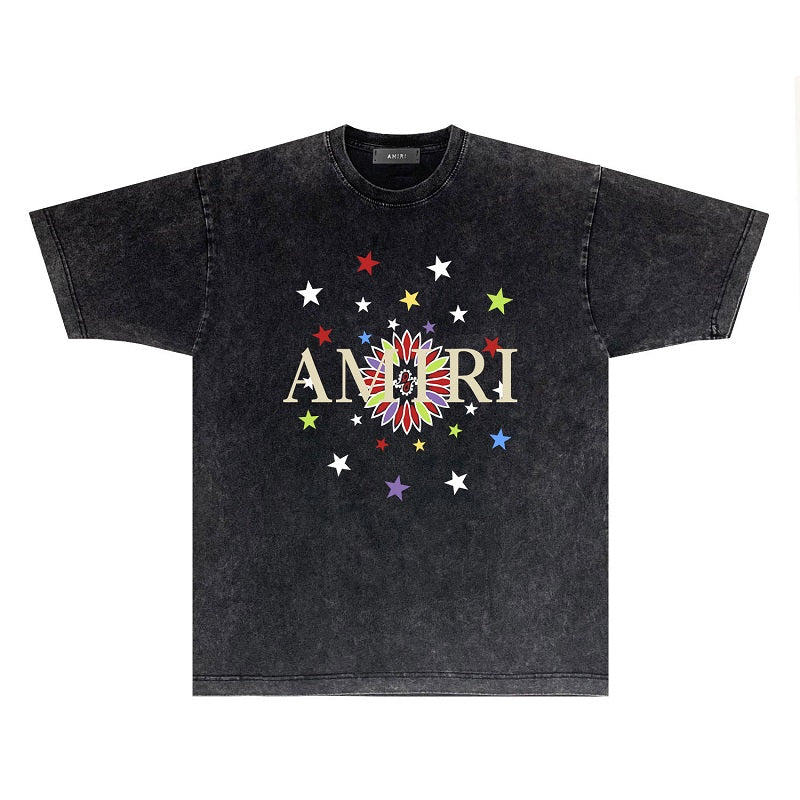 CASA-AMIRI 2025 New High Quality Cotton Flower Logo T-Shirt D4