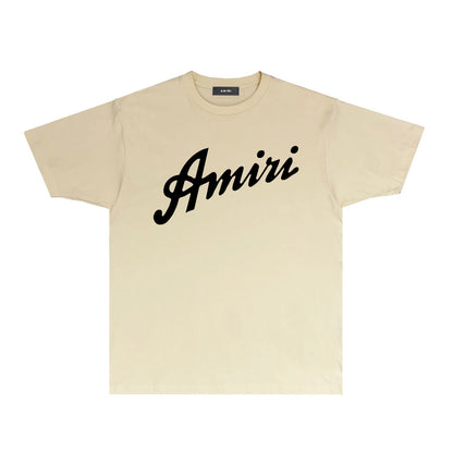 CASA-AMIRI 2025 New High Quality Cotton Flower Logo T-Shirt