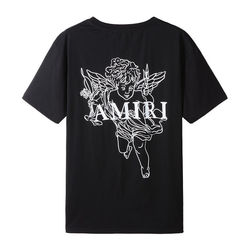 CASA-AMIRI 2025 New High Quality Cotton Flower Logo T-Shirt 2240
