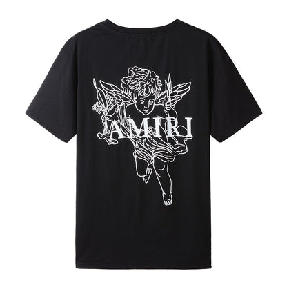 CASA-AMIRI 2025 New High Quality Cotton Flower Logo T-Shirt 2240