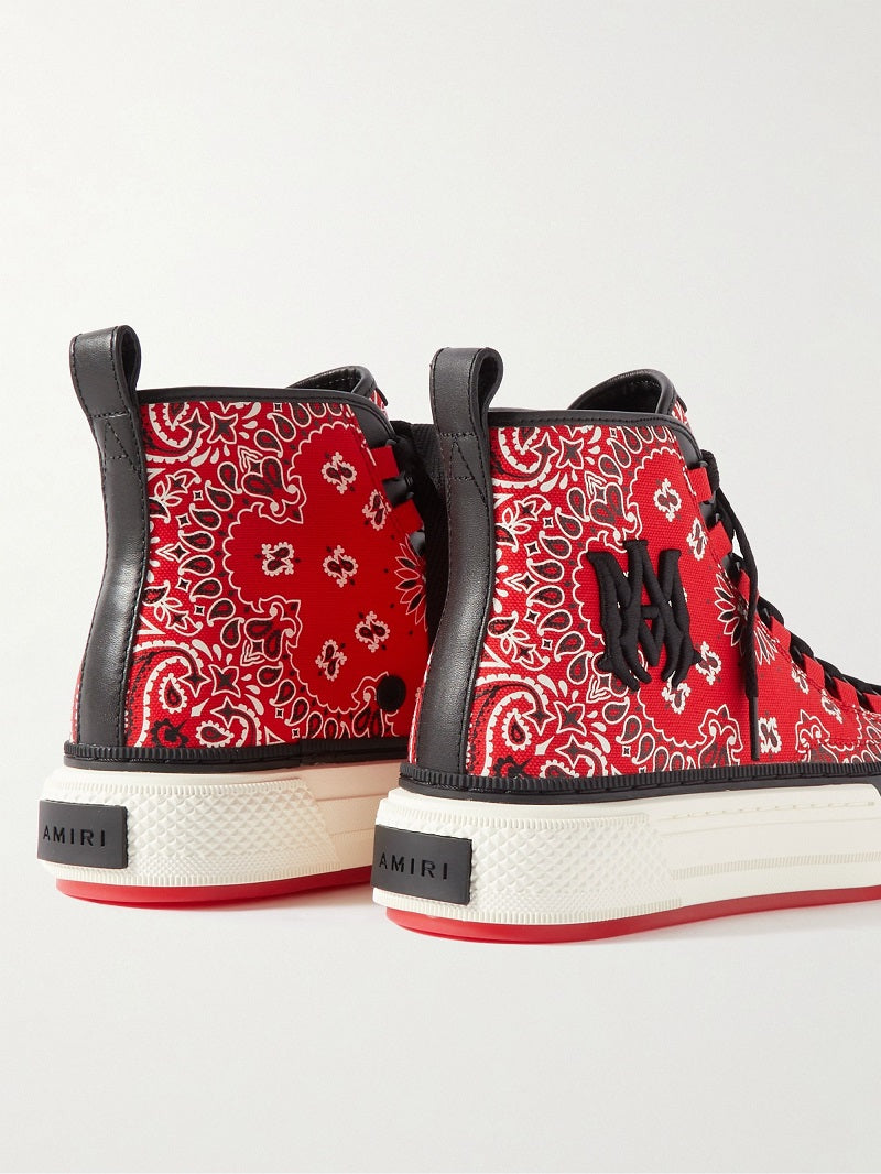 CASA-AMIRI  2025 new products cotton LOGO embroidered contrast color canvas shoes